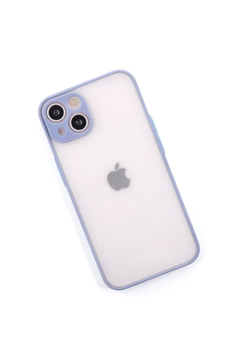Apple iPhone 14 Kılıf Montreal Silikon Kapak - Gri