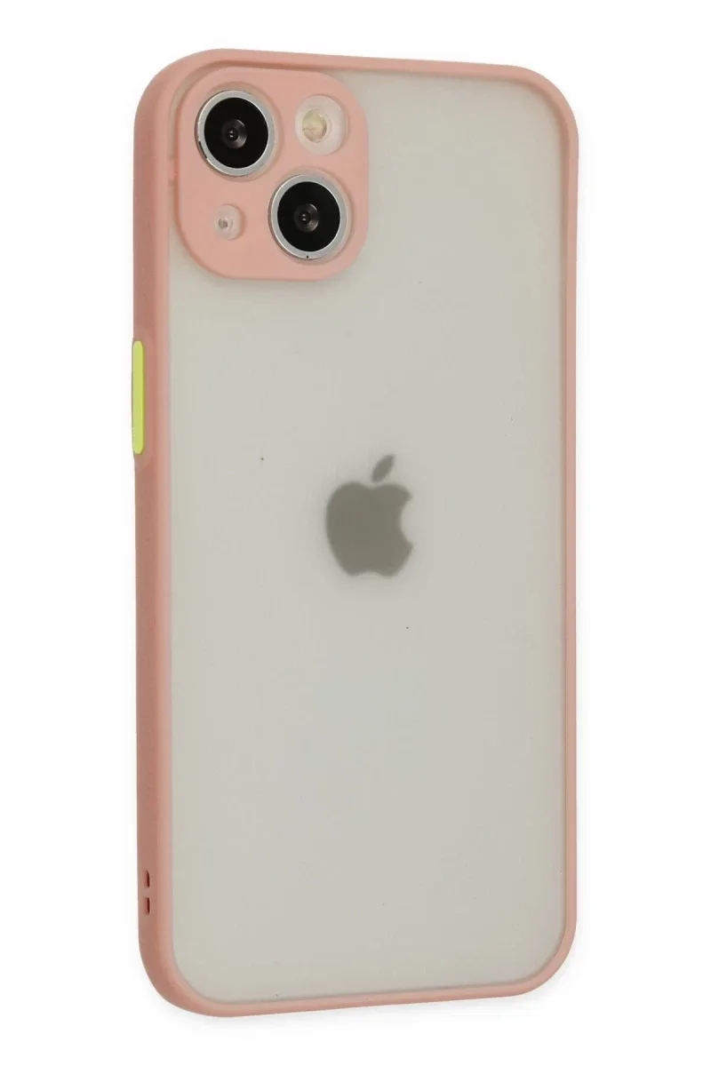Apple iPhone 14 Kılıf Montreal Silikon Kapak - Pembe Apple iPhone 14 Kılıf Montreal Silikon Kapak - Pembe