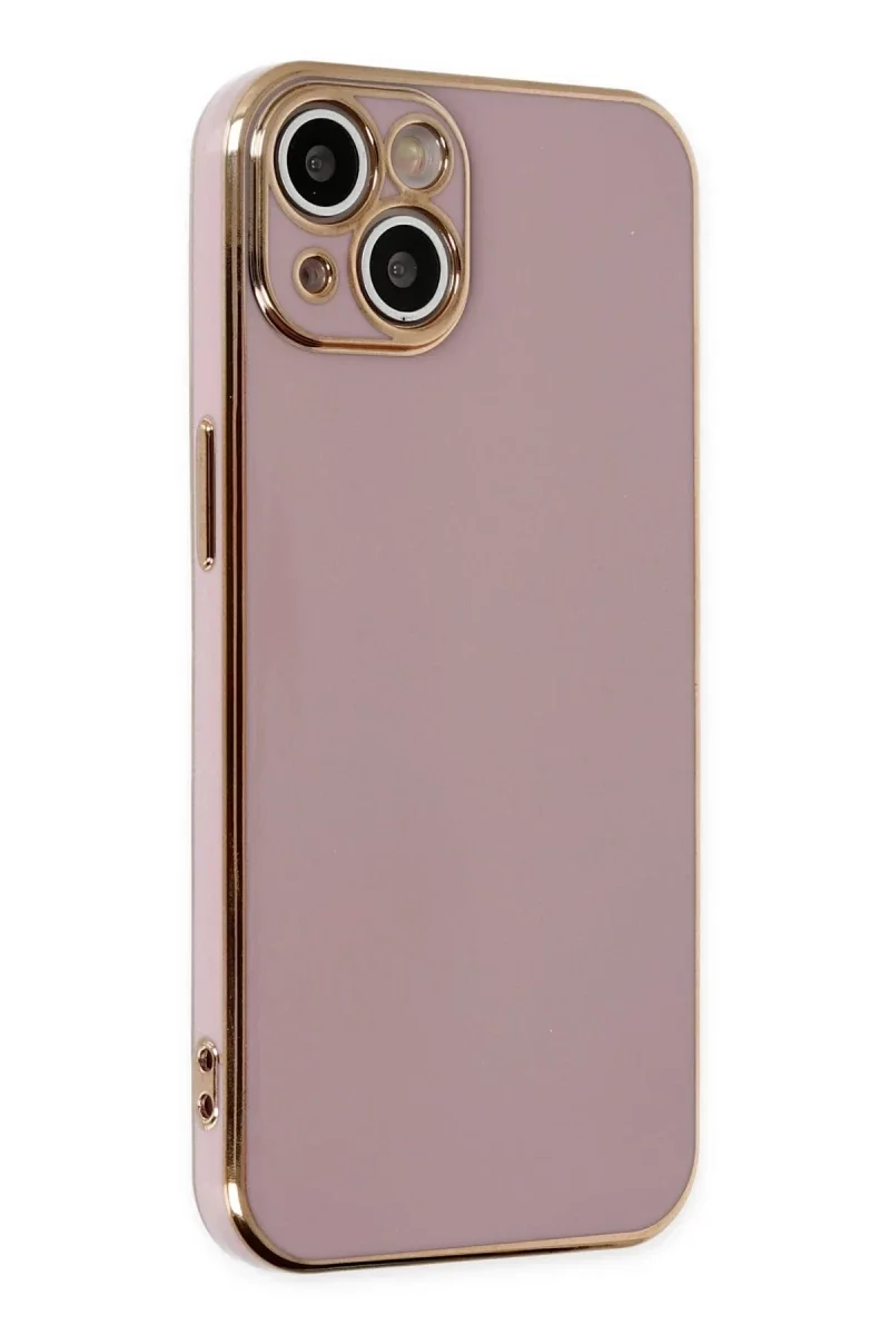Apple iPhone 14 Kılıf Volet Silikon - Mor Apple iPhone 14 Kılıf Volet Silikon - Mor