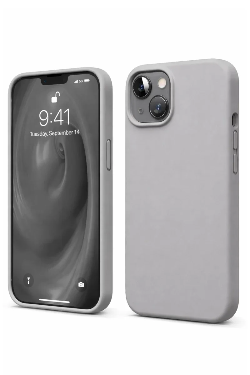 Apple iPhone 14 Kılıf First Silikon - Gri Apple iPhone 14 Kılıf First Silikon - Gri
