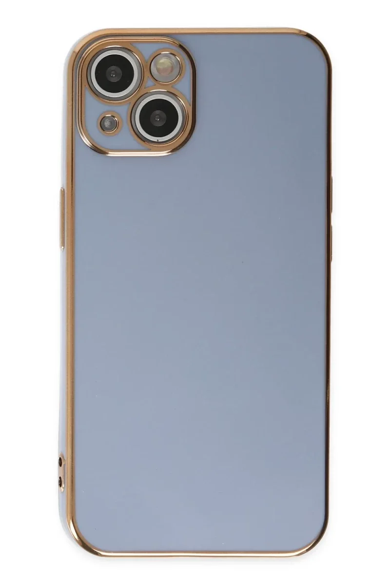 Apple iPhone 14 Kılıf Volet Silikon - Mavi Apple iPhone 14 Kılıf Volet Silikon - Mavi