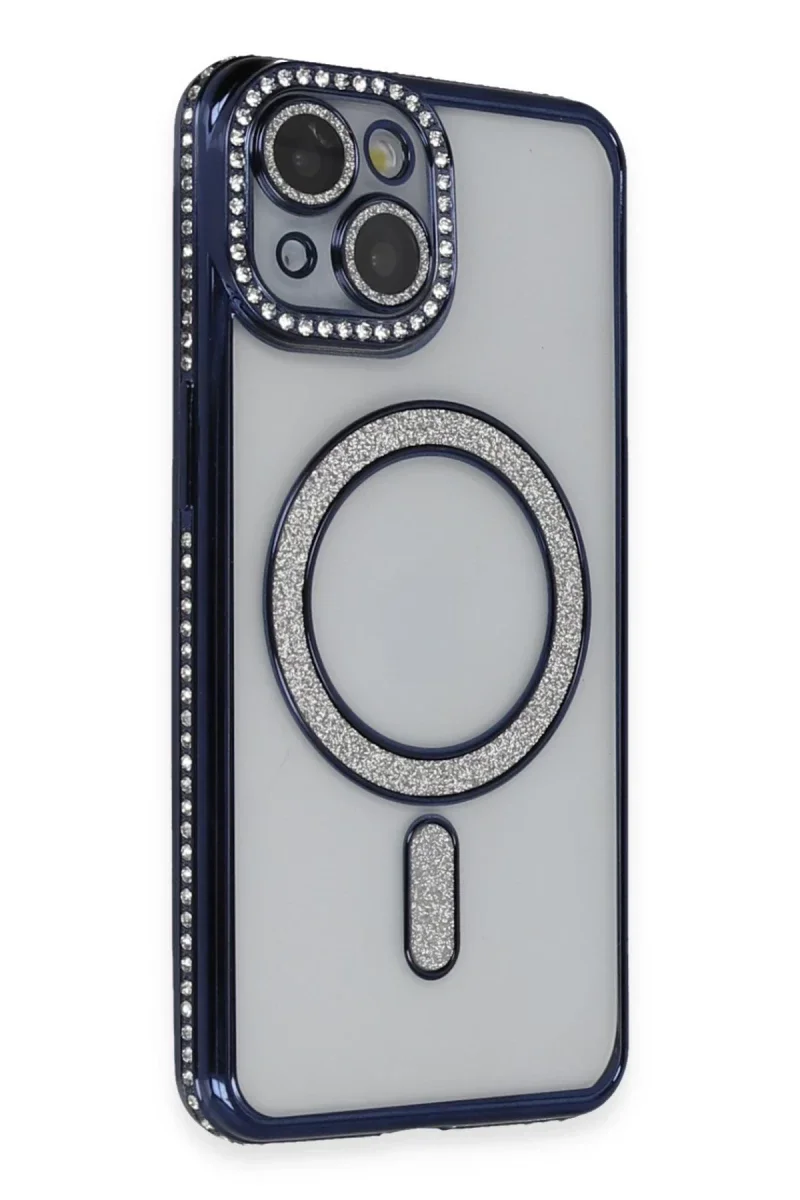 Apple iPhone 14 Kılıf Joke Simli Magneticsafe Kılıf - Lacivert Fiyatı, Yorumları ve Özellikleri