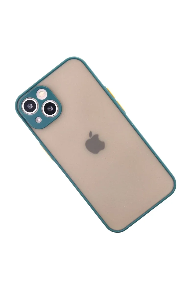 Apple iPhone 14 Kılıf Montreal Silikon Kapak - Yeşil Apple iPhone 14 Kılıf Montreal Silikon Kapak - Yeşil