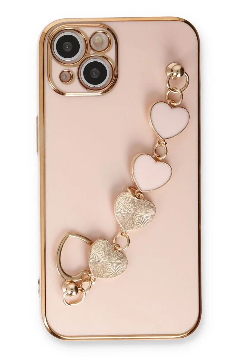 Apple iPhone 14 Kılıf Esila Silikon - Pudra