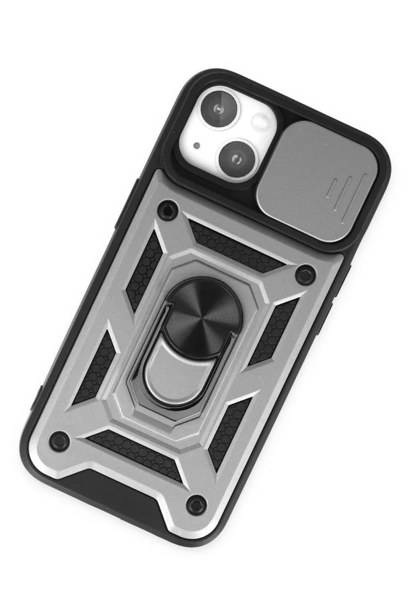 Apple iPhone 14 Kılıf Pars Lens Yüzüklü Silikon - Gümüş Fiyatı, Yorumları ve Özellikleri
