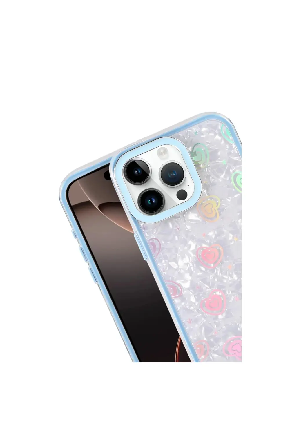 Apple İphone 14 Lumi Desenli Kapak - Mavi