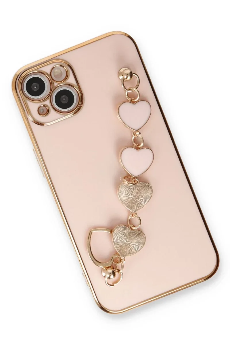 Apple iPhone 14 Plus Kılıf Esila Silikon - Pudra Apple iPhone 14 Plus Kılıf Esila Silikon - Pudra