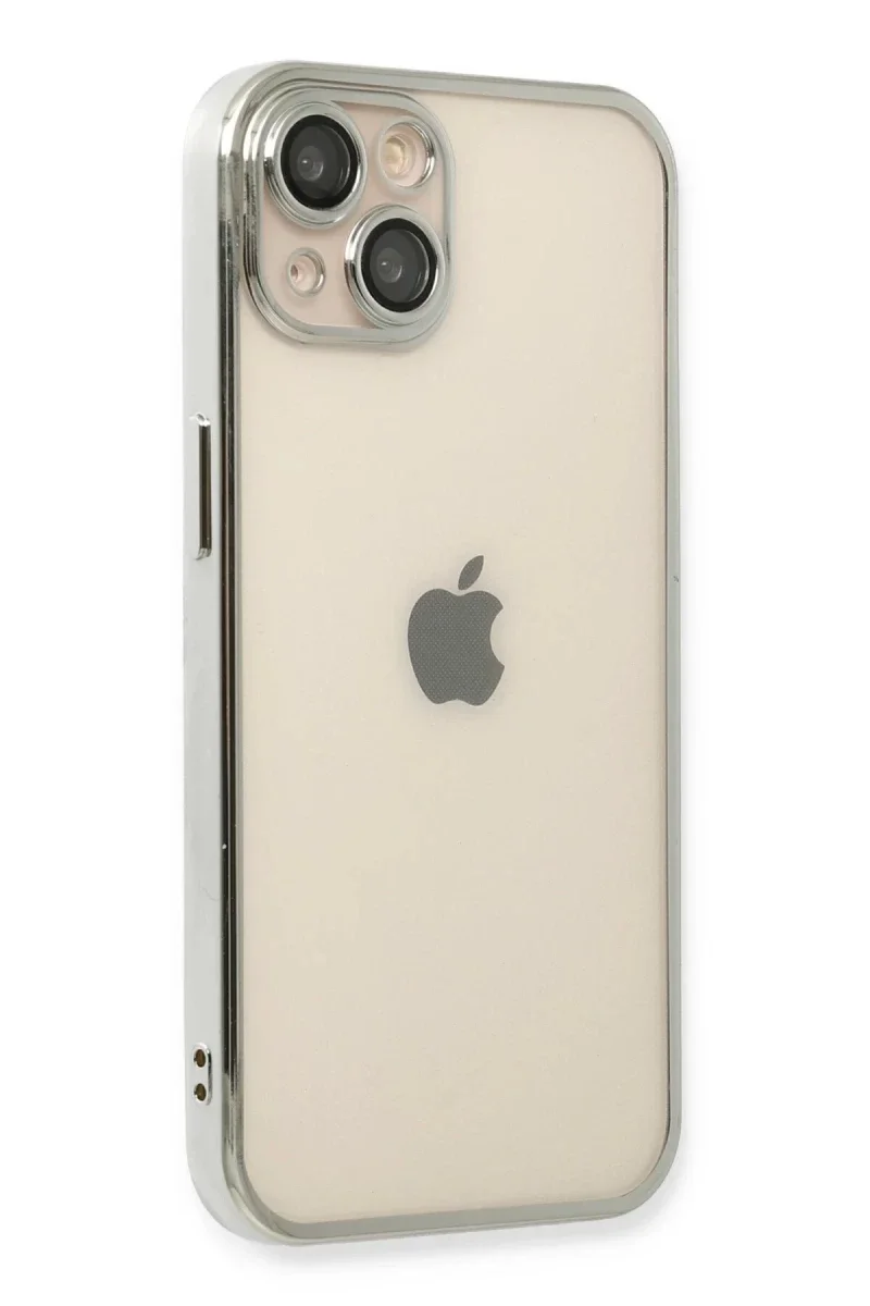 Apple iPhone 14 Plus Kılıf Razer Lensli Silikon - Gümüş Apple iPhone 14 Plus Kılıf Razer Lensli Silikon - Gümüş