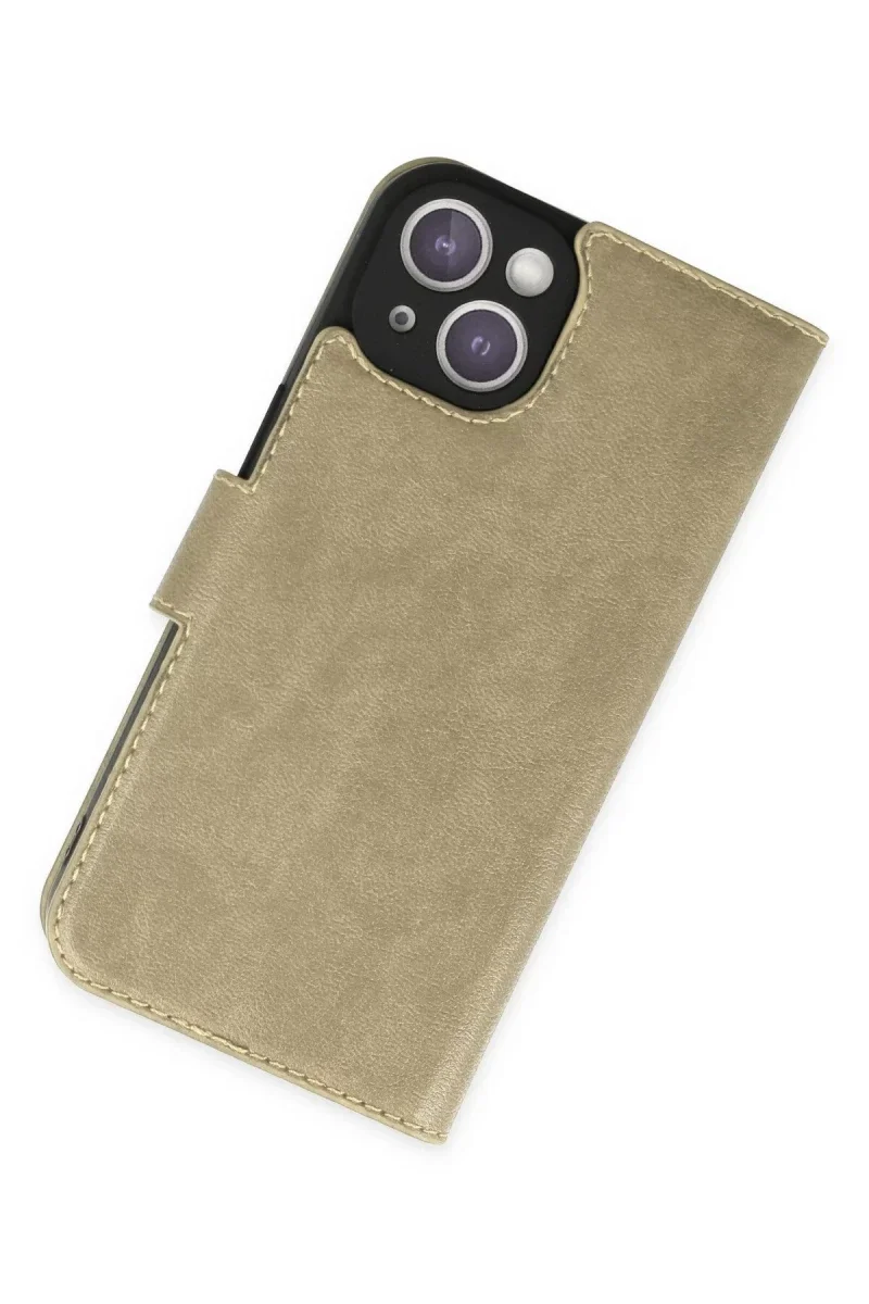 Apple iPhone 14 Plus Kılıf Trend S Plus Kapaklı Kılıf - Gold Fiyatı, Yorumları ve Özellikleri