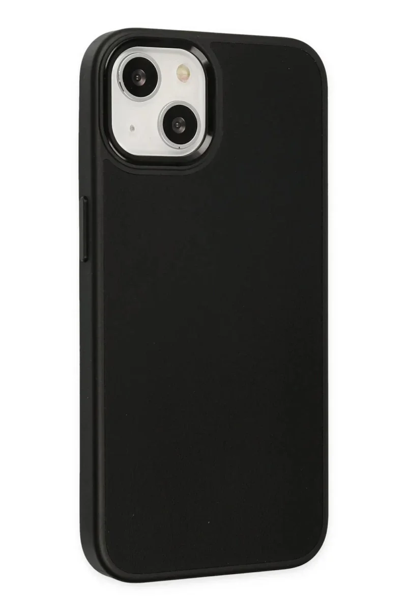 Apple iPhone 14 Plus Kılıf Asya Deri Silikon - Siyah Apple iPhone 14 Plus Kılıf Asya Deri Silikon - Siyah