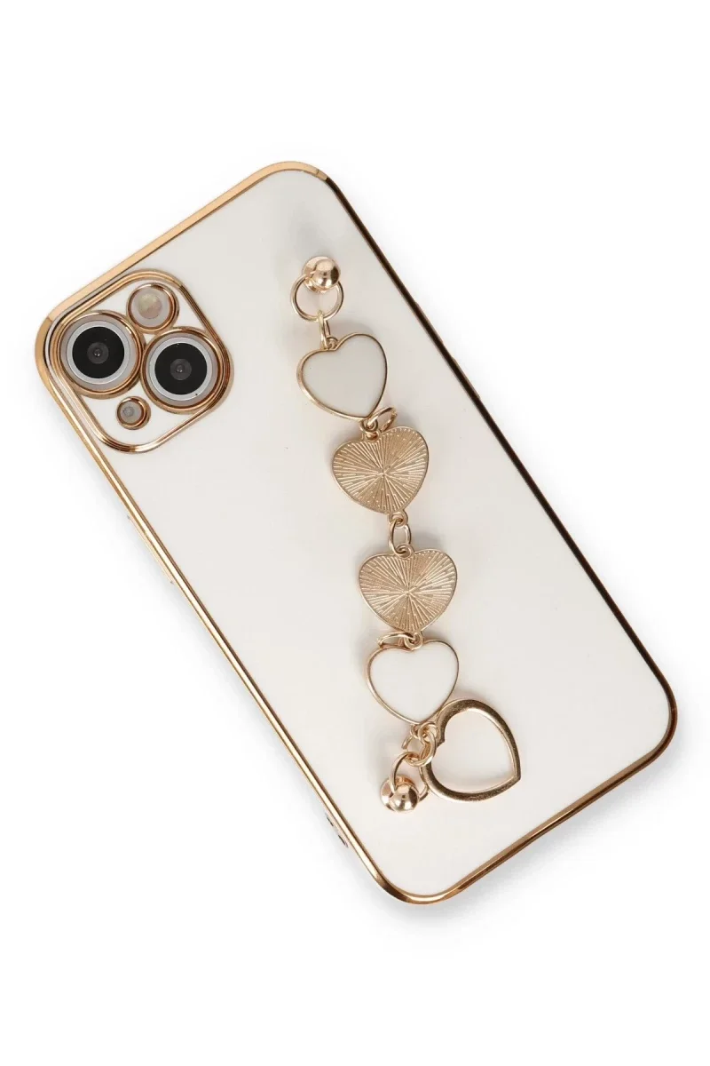 Apple iPhone 14 Plus Kılıf Esila Silikon - Beyaz Apple iPhone 14 Plus Kılıf Esila Silikon - Beyaz