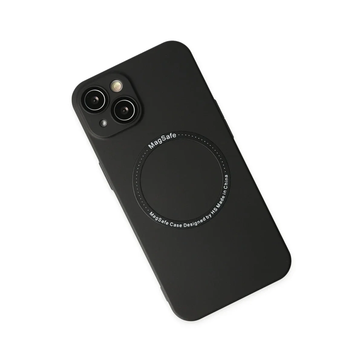 Apple iPhone 14 Plus Kılıf Jack Magneticsafe Lens Silikon - Siyah - Görsel 3