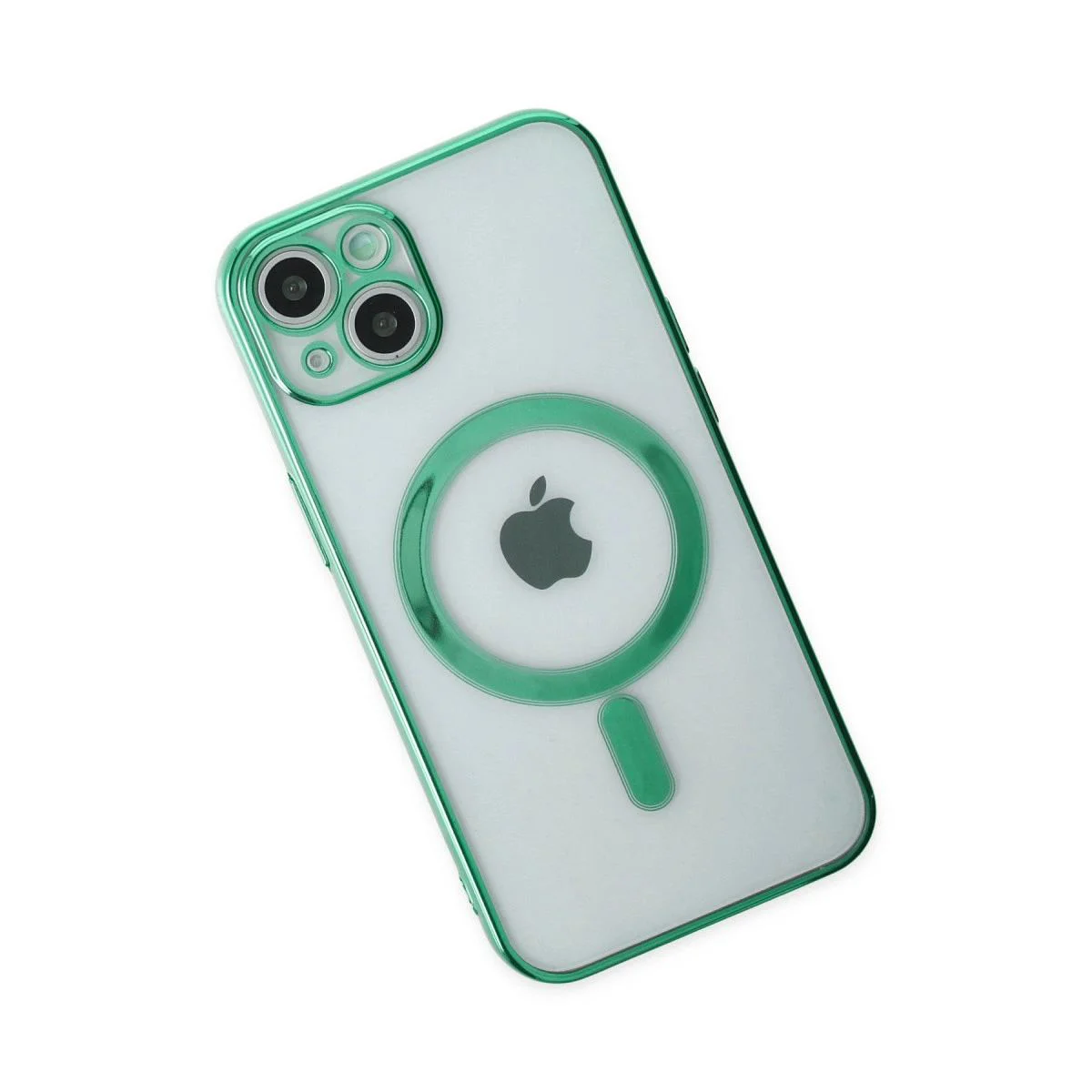 Apple iPhone 14 Plus ile Uyumlu Magneticsafe Lazer Silikon Kılıf - Haki Yeşil Fiyatı, Yorumları ve Özellikleri
