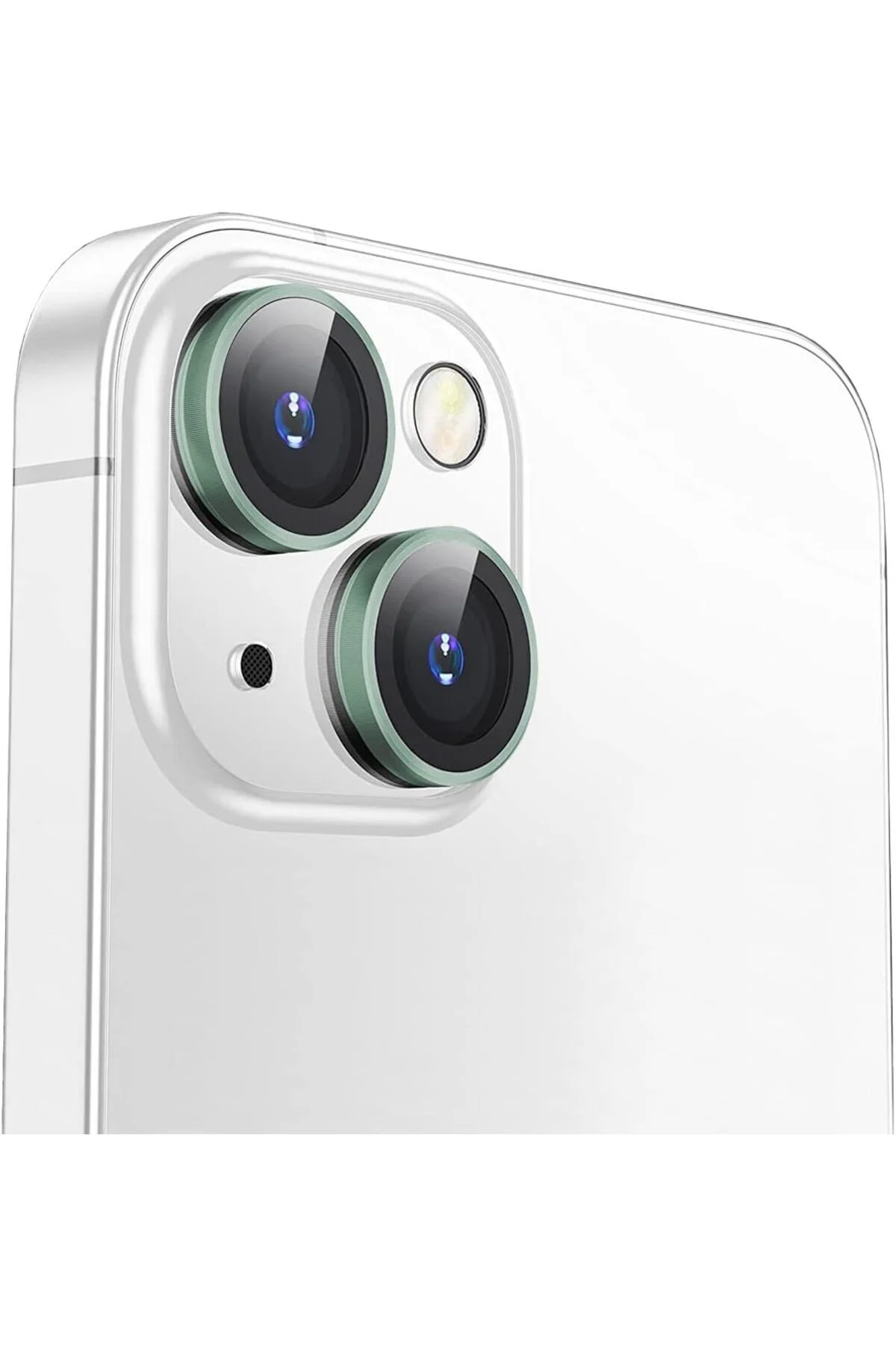 Apple Iphone 14 Plus Gerçek Cam Safir Lens Koruma Yeşil