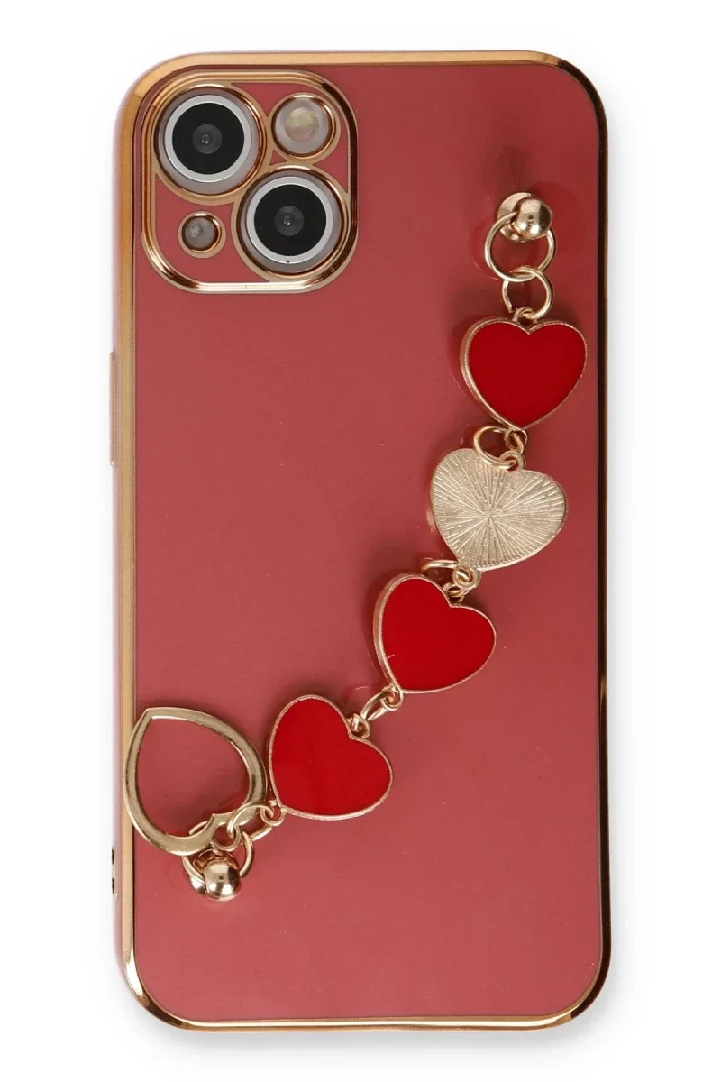 Apple iPhone 14 Plus Kılıf Esila Silikon - Kırmızı