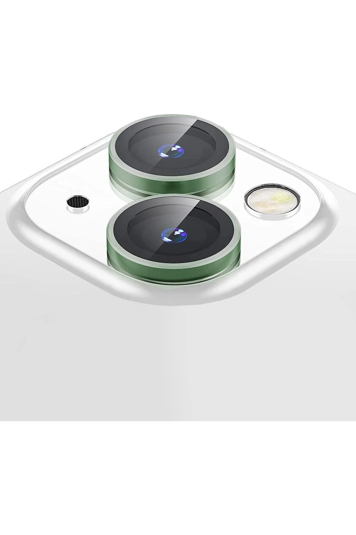 Apple Iphone 14 Plus Gerçek Cam Safir Lens Koruma Yeşil