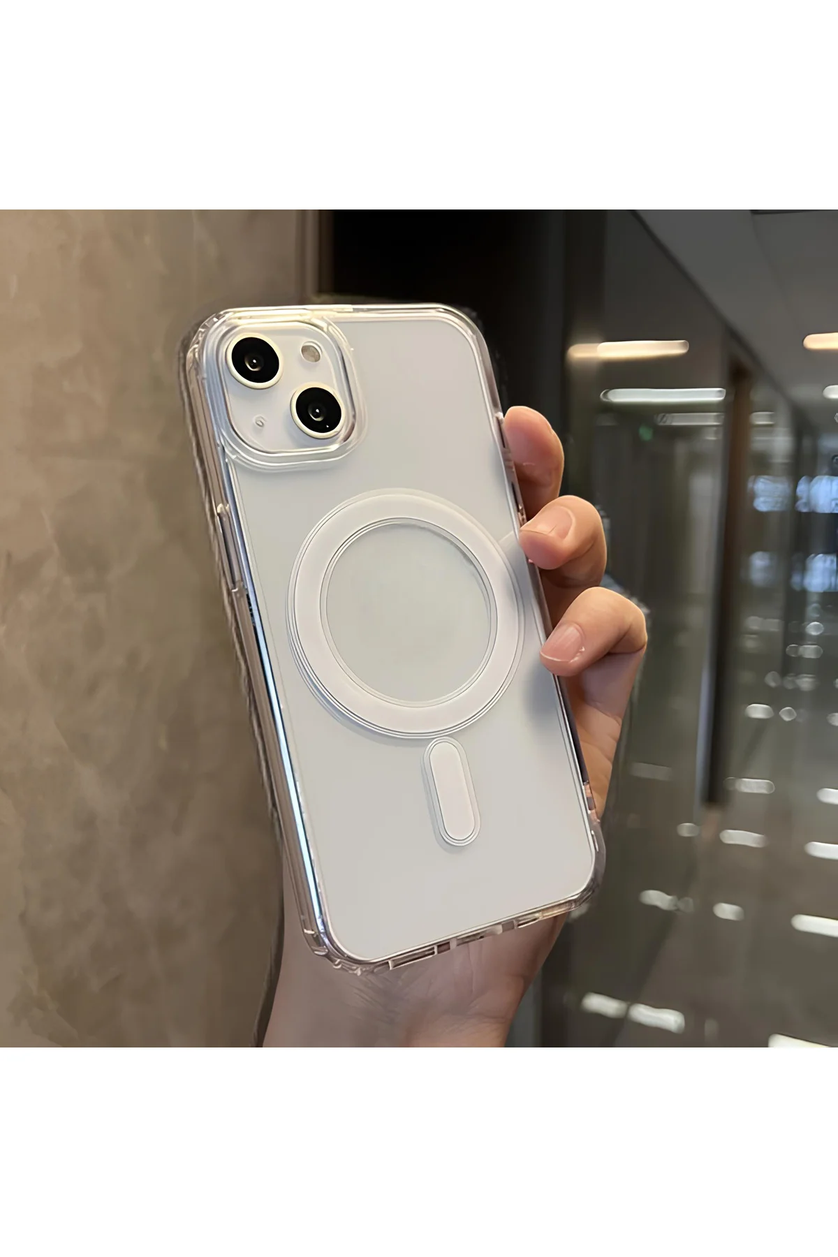 Apple iPhone 14 Plus 6.7'' Magsafe Şeffaf Silikon Kılıf