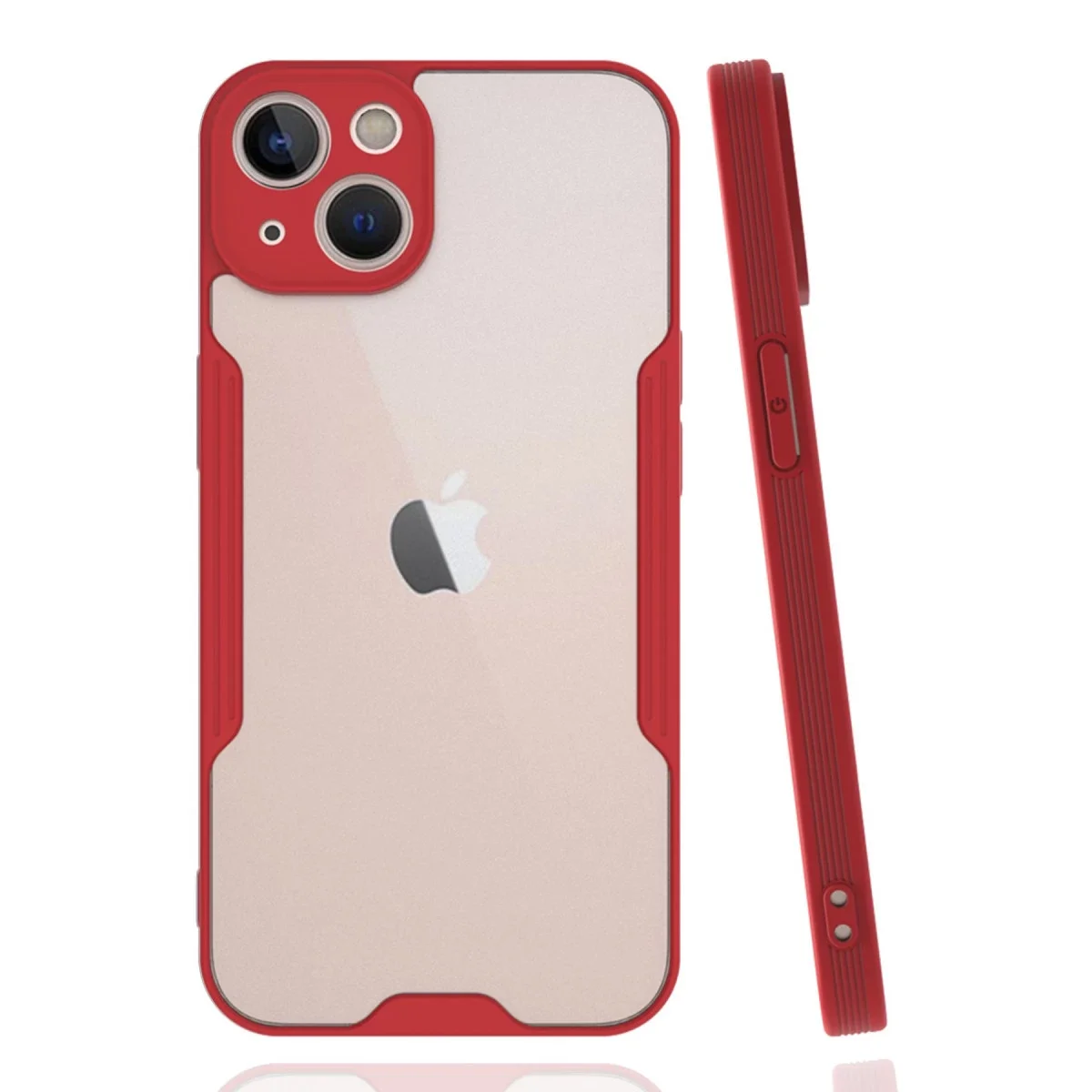 Apple iPhone 14 Plus Kılıf Platin Silikon - Kırmızı Apple iPhone 14 Plus Kılıf Platin Silikon - Kırmızı