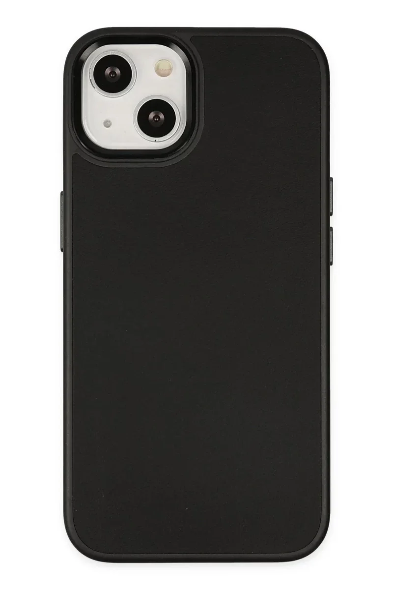 Apple iPhone 14 Plus Kılıf Asya Deri Silikon - Siyah Apple iPhone 14 Plus Kılıf Asya Deri Silikon - Siyah