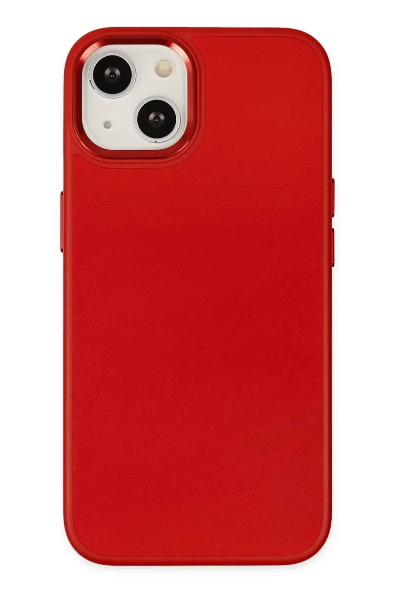 Apple iPhone 14 Plus Kılıf Asya Deri Silikon - Kırmızı Apple iPhone 14 Plus Kılıf Asya Deri Silikon - Kırmızı