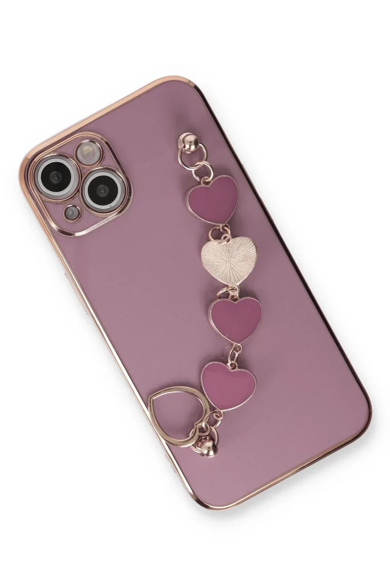 Apple iPhone 14 Plus Kılıf Esila Silikon - Mor Apple iPhone 14 Plus Kılıf Esila Silikon - Mor