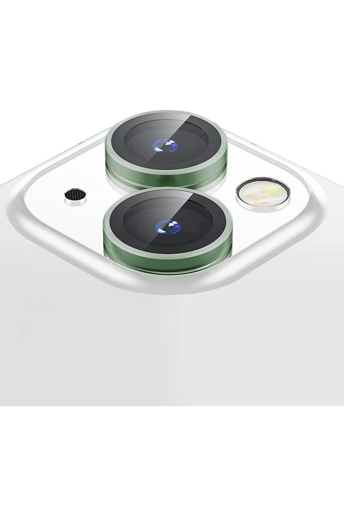 Apple Iphone 14 Plus Gerçek Cam Safir Lens Koruma Yeşil