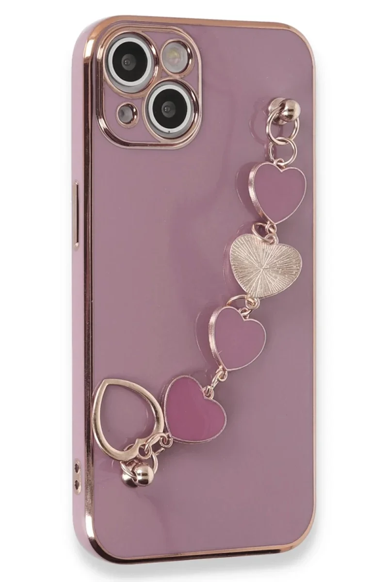 Apple iPhone 14 Plus Kılıf Esila Silikon - Mor Apple iPhone 14 Plus Kılıf Esila Silikon - Mor
