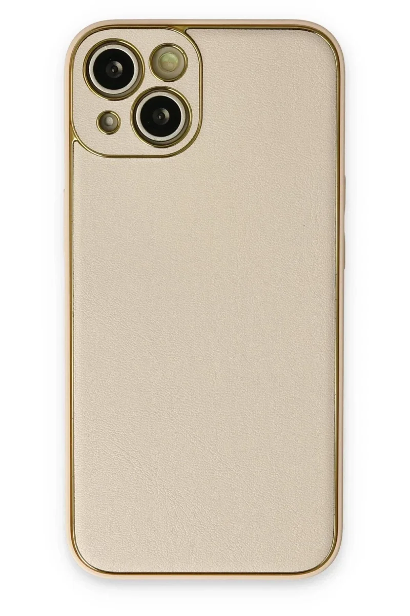 Apple iPhone 14 Plus Kılıf Coco Deri Silikon Kapak - Gold Fiyatı, Yorumları ve Özellikleri
