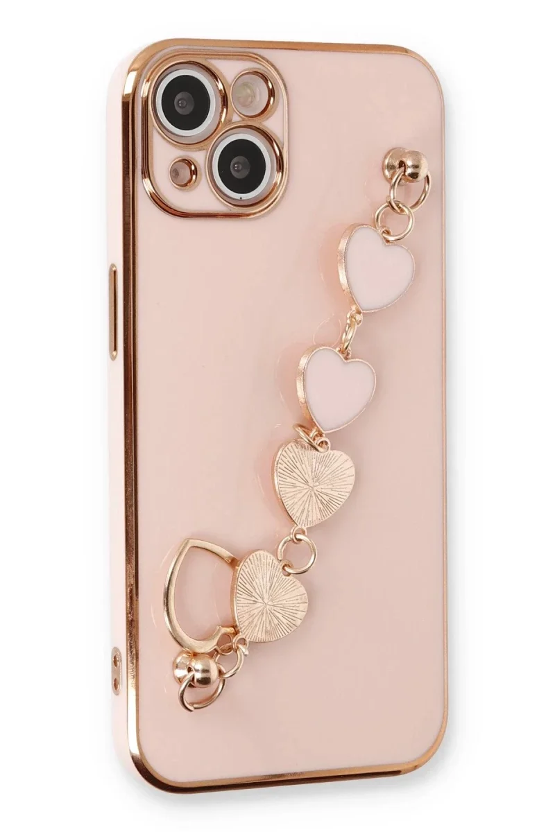 Apple iPhone 14 Plus Kılıf Esila Silikon - Pudra Apple iPhone 14 Plus Kılıf Esila Silikon - Pudra