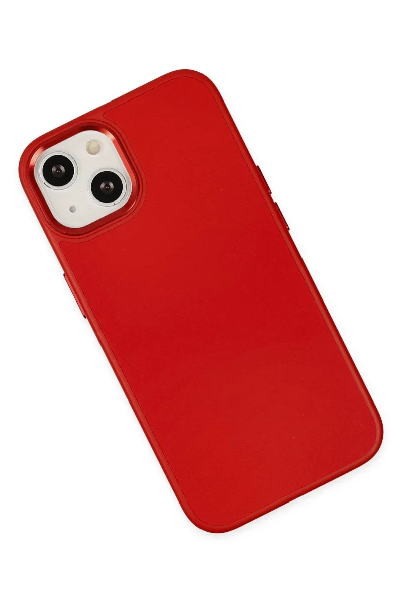 Apple iPhone 14 Plus Kılıf Asya Deri Silikon - Kırmızı Apple iPhone 14 Plus Kılıf Asya Deri Silikon - Kırmızı