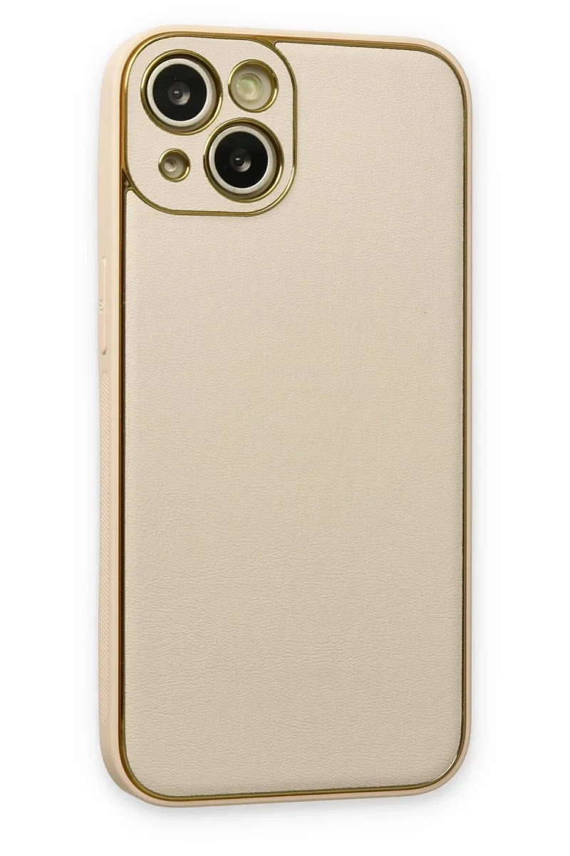 Apple iPhone 14 Plus Kılıf Coco Deri Silikon Kapak - Gold Fiyatı, Yorumları ve Özellikleri