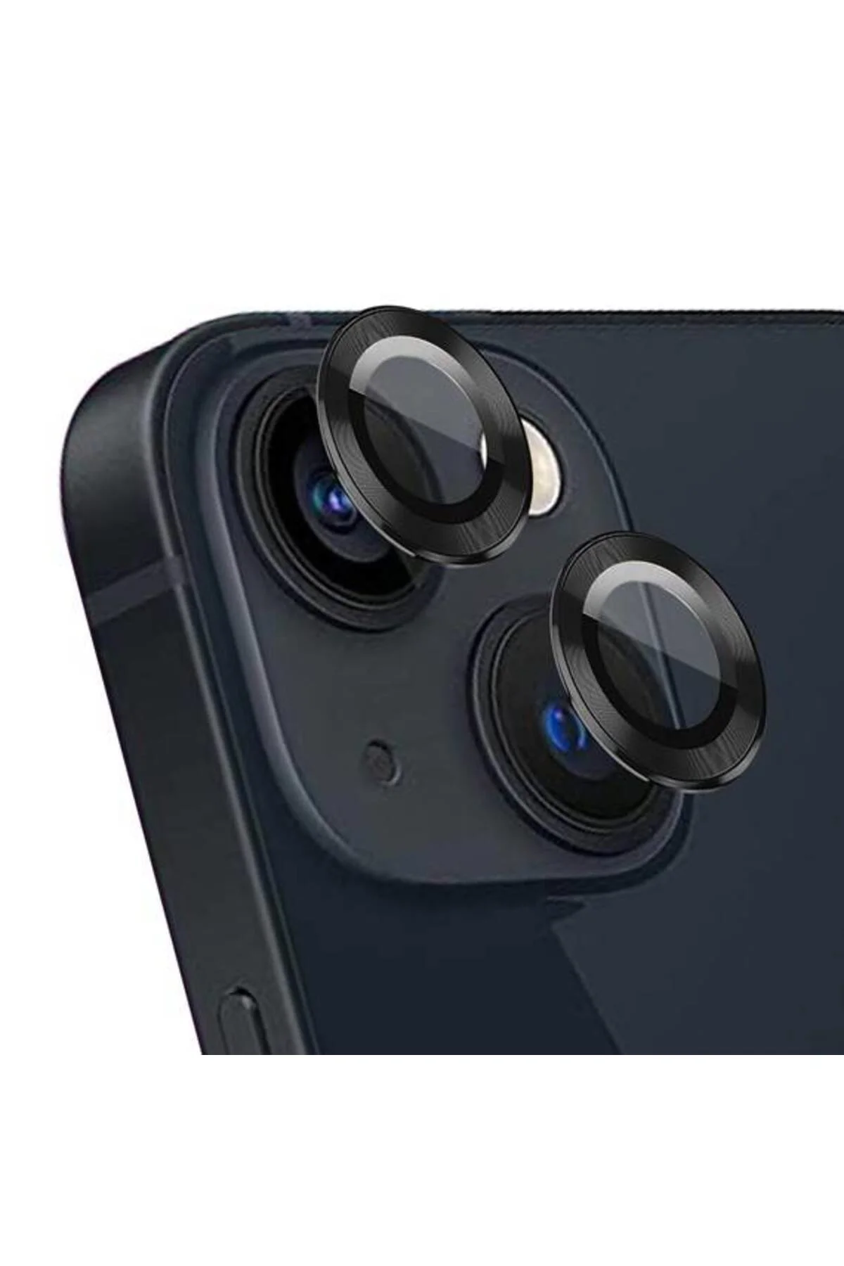 Apple iPhone 14 Plus 6.7'' Metal Çerçeveli Kamera Koruma Lensi Siyah