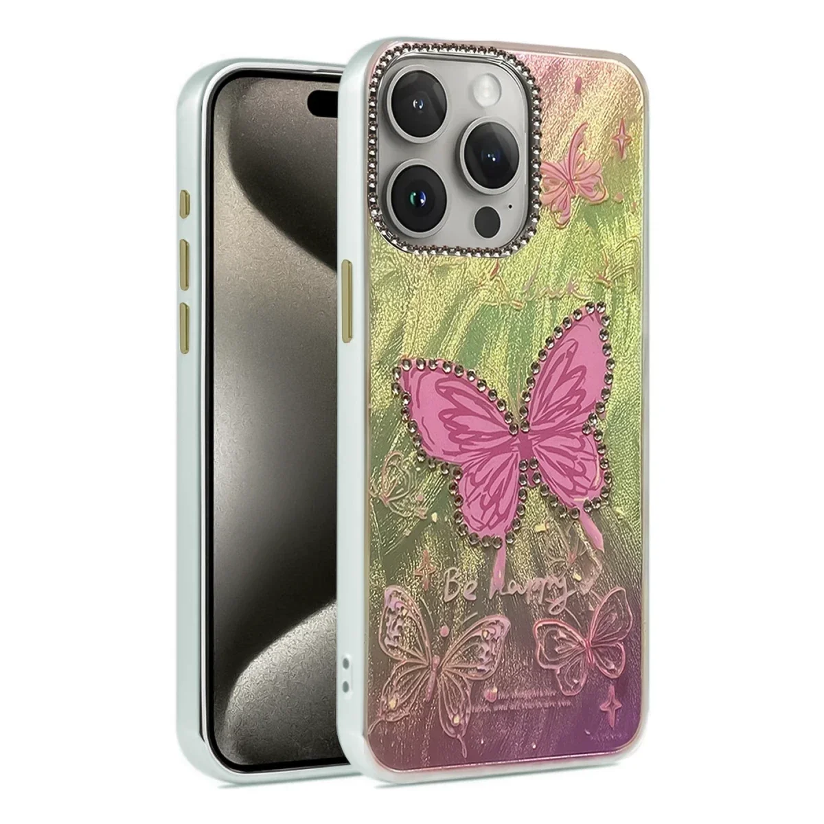 Apple iPhone 14 Pro Kılıf Blade Aynalı Desenli Kapak - Desen 5 Apple iPhone 14 Pro Kılıf Blade Aynalı Desenli Kapak - Desen 5