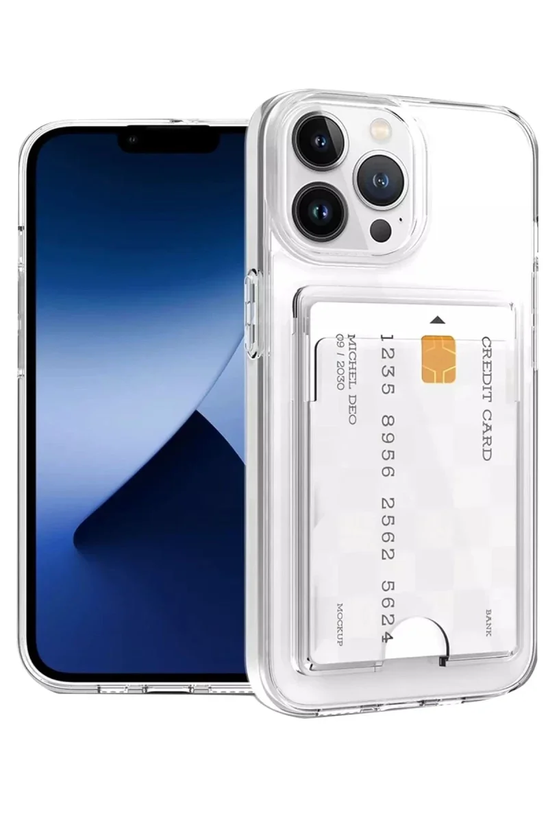 Apple iPhone 14 Pro Max Kılıf Kart Şeffaf Silikon - Şeffaf Fiyatı, Yorumları ve Özellikleri
