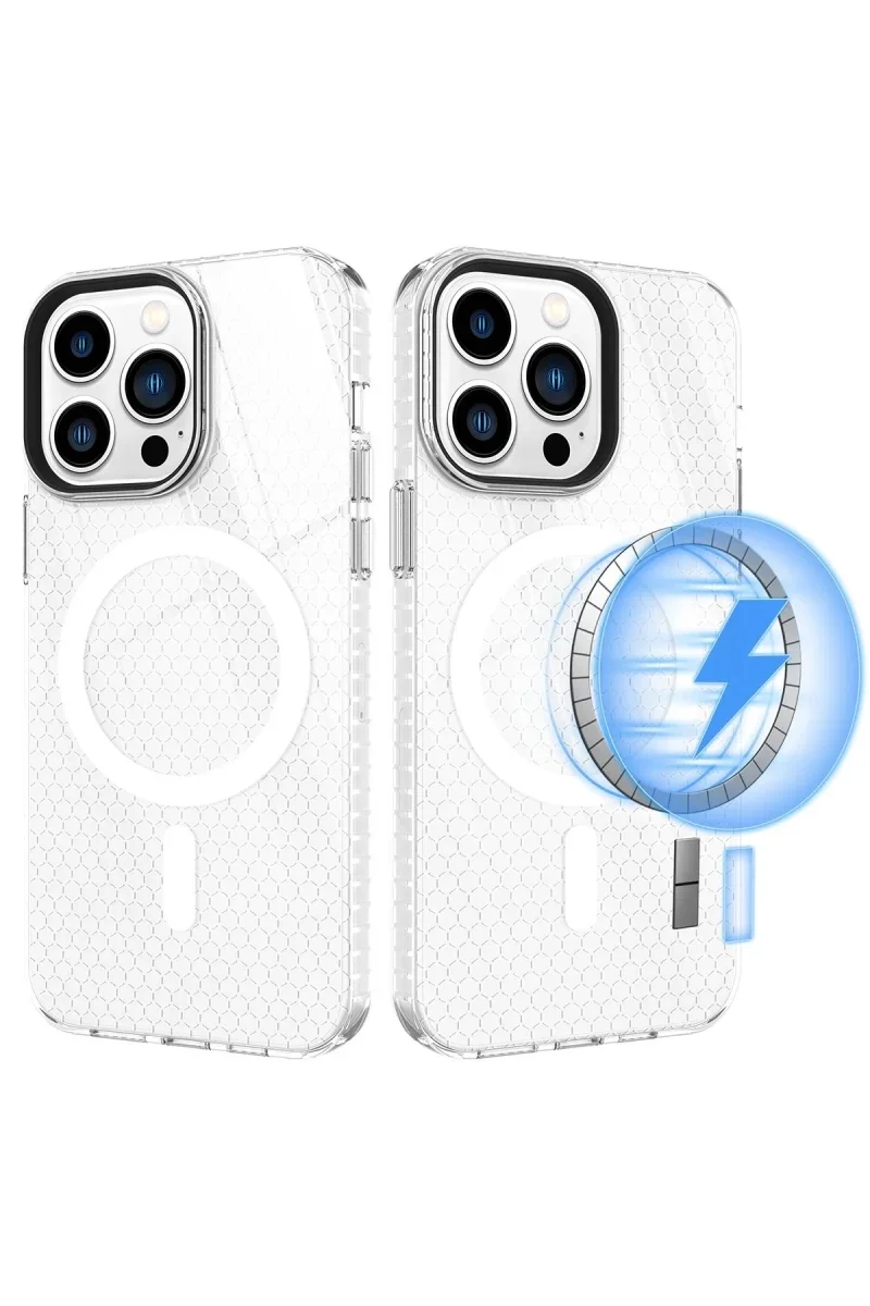 Apple iPhone 14 Pro Kılıf Beta Magneticsafe Silikon - Şeffaf