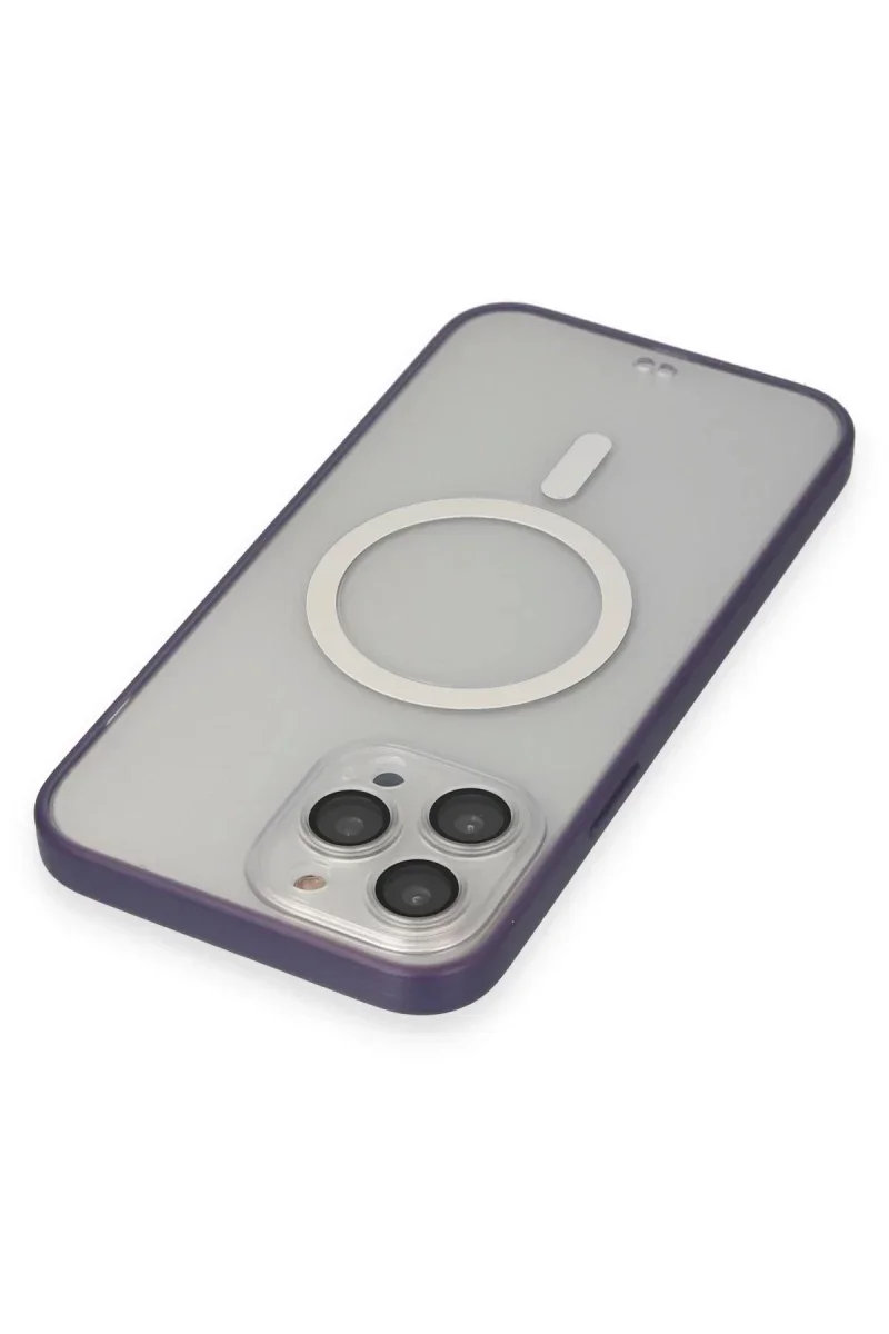 Apple iPhone 14 Pro Max Kılıf Grand Magneticsafe Kapak - Mor Apple iPhone 14 Pro Max Kılıf Grand Magneticsafe Kapak - Mor