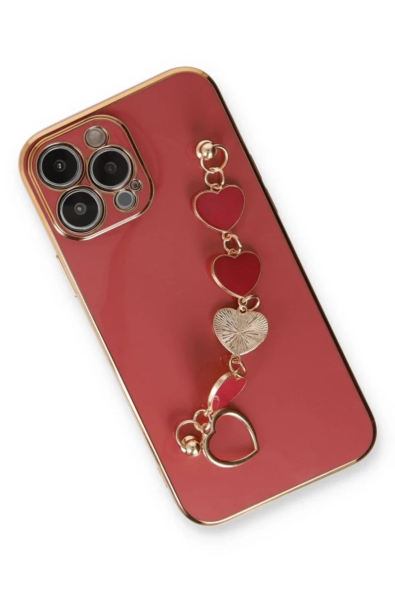 Apple iPhone 14 Pro Kılıf Esila Silikon - Kırmızı Apple iPhone 14 Pro Kılıf Esila Silikon - Kırmızı