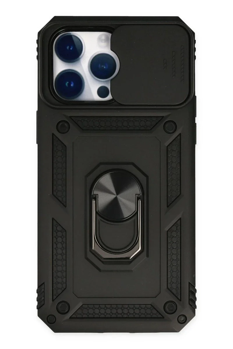 Apple iPhone 14 Pro Max Kılıf Pars Lens Yüzüklü Silikon - Siyah Fiyatı, Yorumları ve Özellikleri
