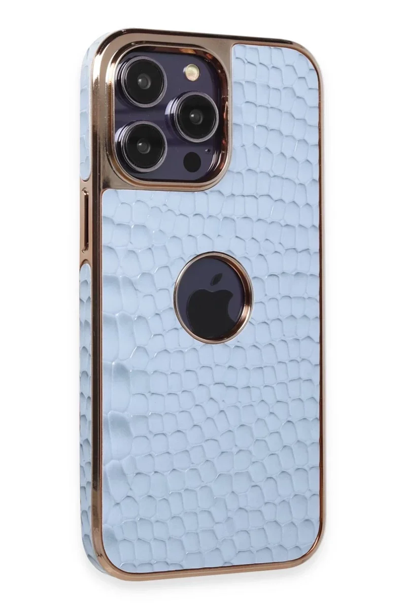 Apple iPhone 14 Pro Max Kılıf Snake Kapak - Sierra Blue