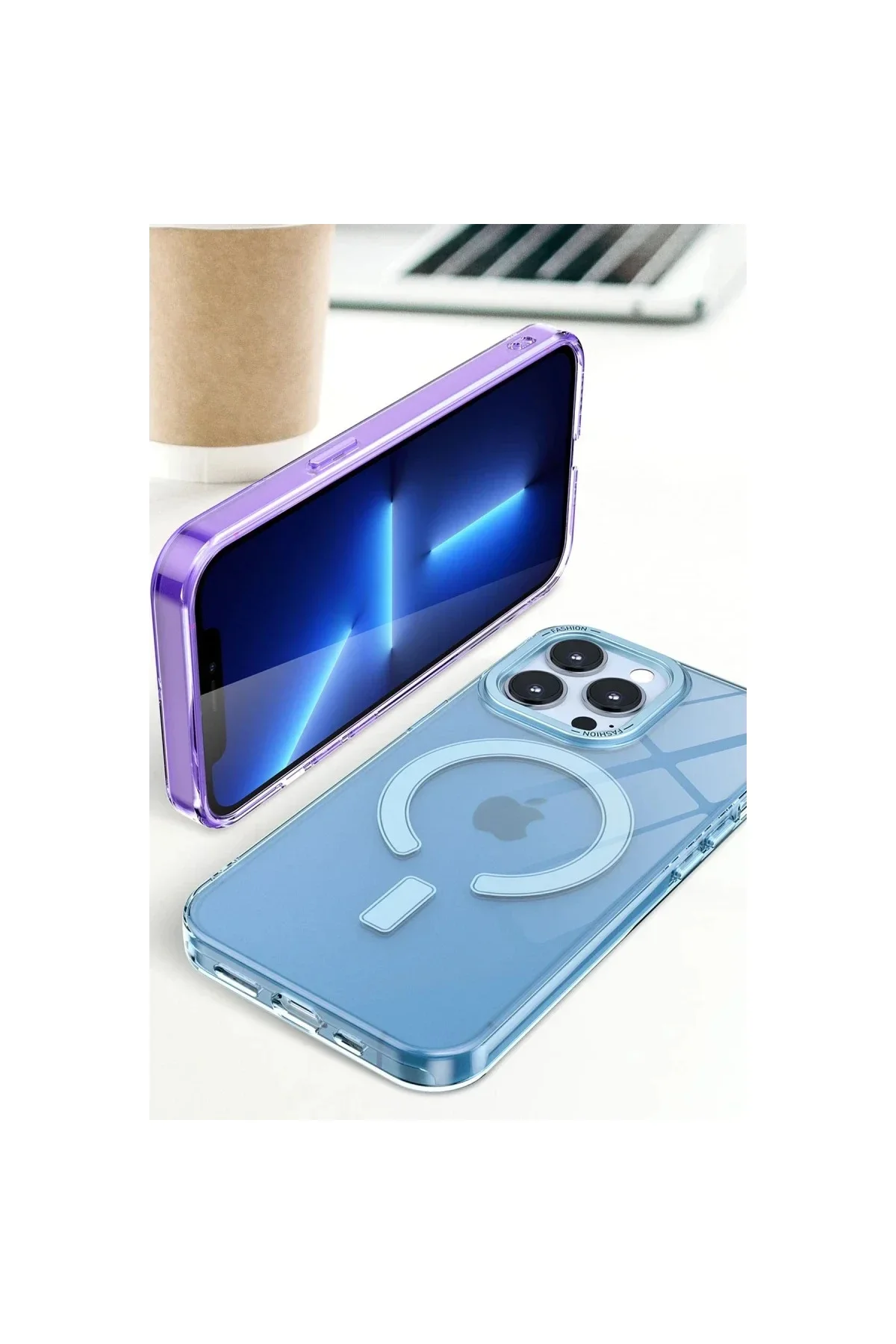 Apple iPhone 14 Pro Kılıf Troy Magsafe Kapak - Mor Apple iPhone 14 Pro Kılıf Troy Magsafe Kapak - Mor