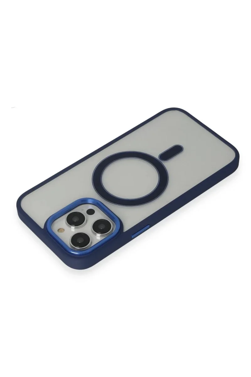 Apple iPhone 14 Pro Kılıf Room Magneticsafe Silikon - Lacivert Apple iPhone 14 Pro Kılıf Room Magneticsafe Silikon - Lacivert