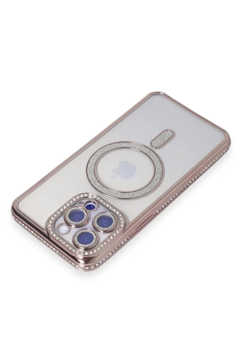 Apple iPhone 14 Pro Kılıf Joke Simli Magneticsafe Kılıf - Pembe Apple iPhone 14 Pro Kılıf Joke Simli Magneticsafe Kılıf - Pembe