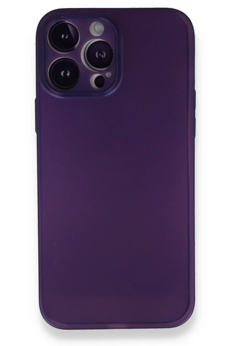 Apple iPhone 14 Pro Kılıf PP Ultra İnce Kapak - Mor Apple iPhone 14 Pro Kılıf PP Ultra İnce Kapak - Mor