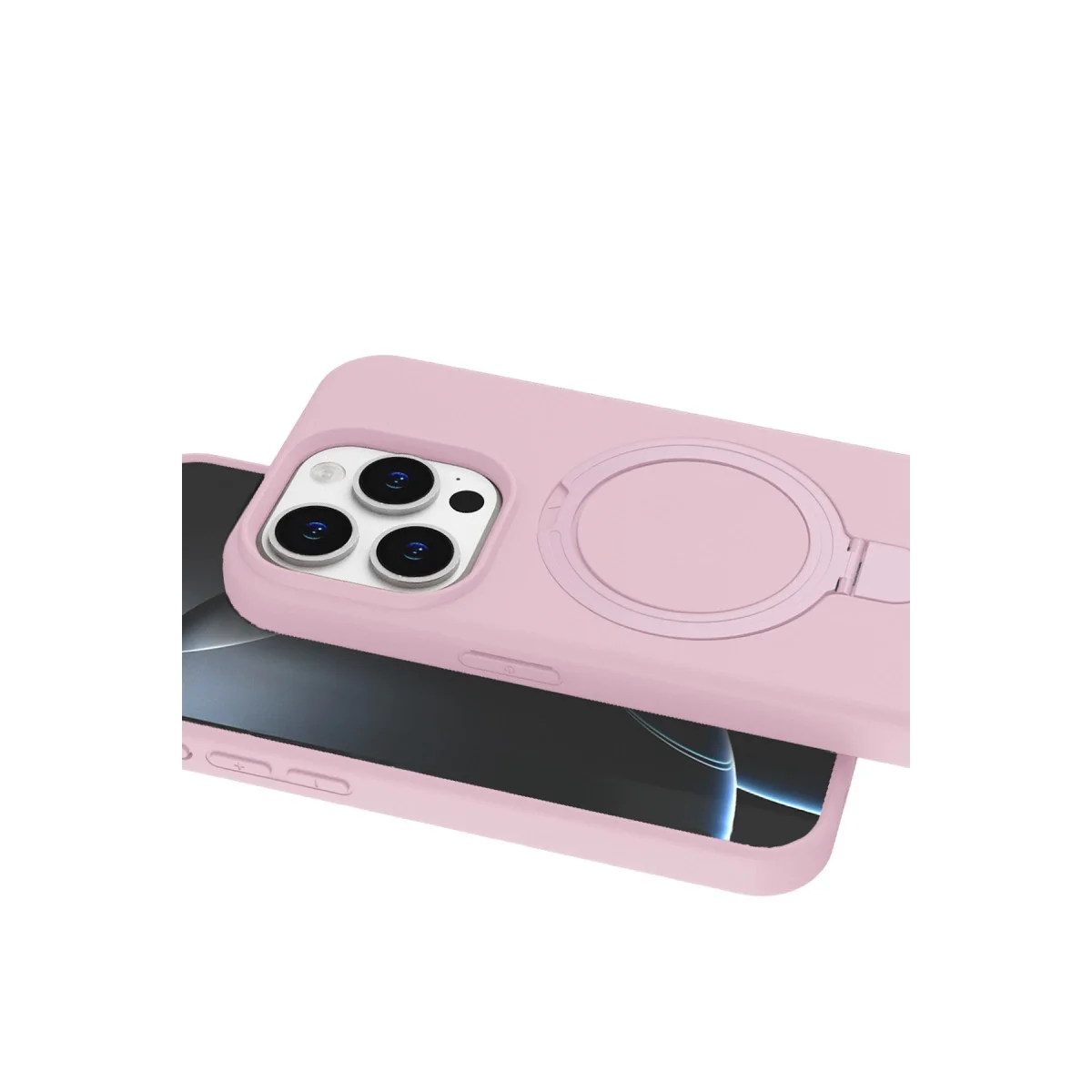 Apple İphone 14 Pro Max Regal Magsafe Standlı Kapak - Açık Pembe Apple İphone 14 Pro Max Regal Magsafe Standlı Kapak - Açık Pembe