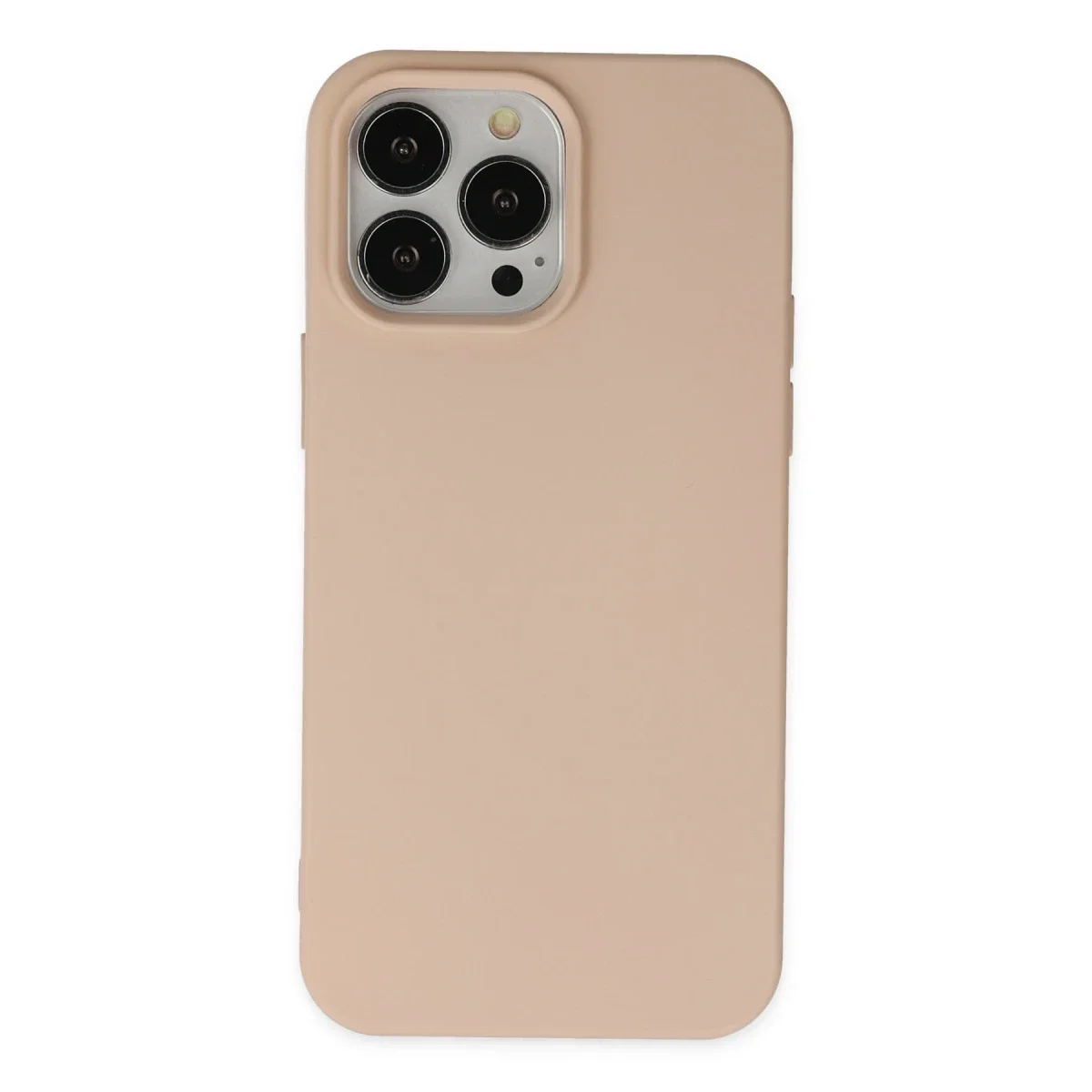 Apple iPhone 14 Pro Kılıf Nano içi Kadife Silikon - Pudra Apple iPhone 14 Pro Kılıf Nano içi Kadife Silikon - Pudra
