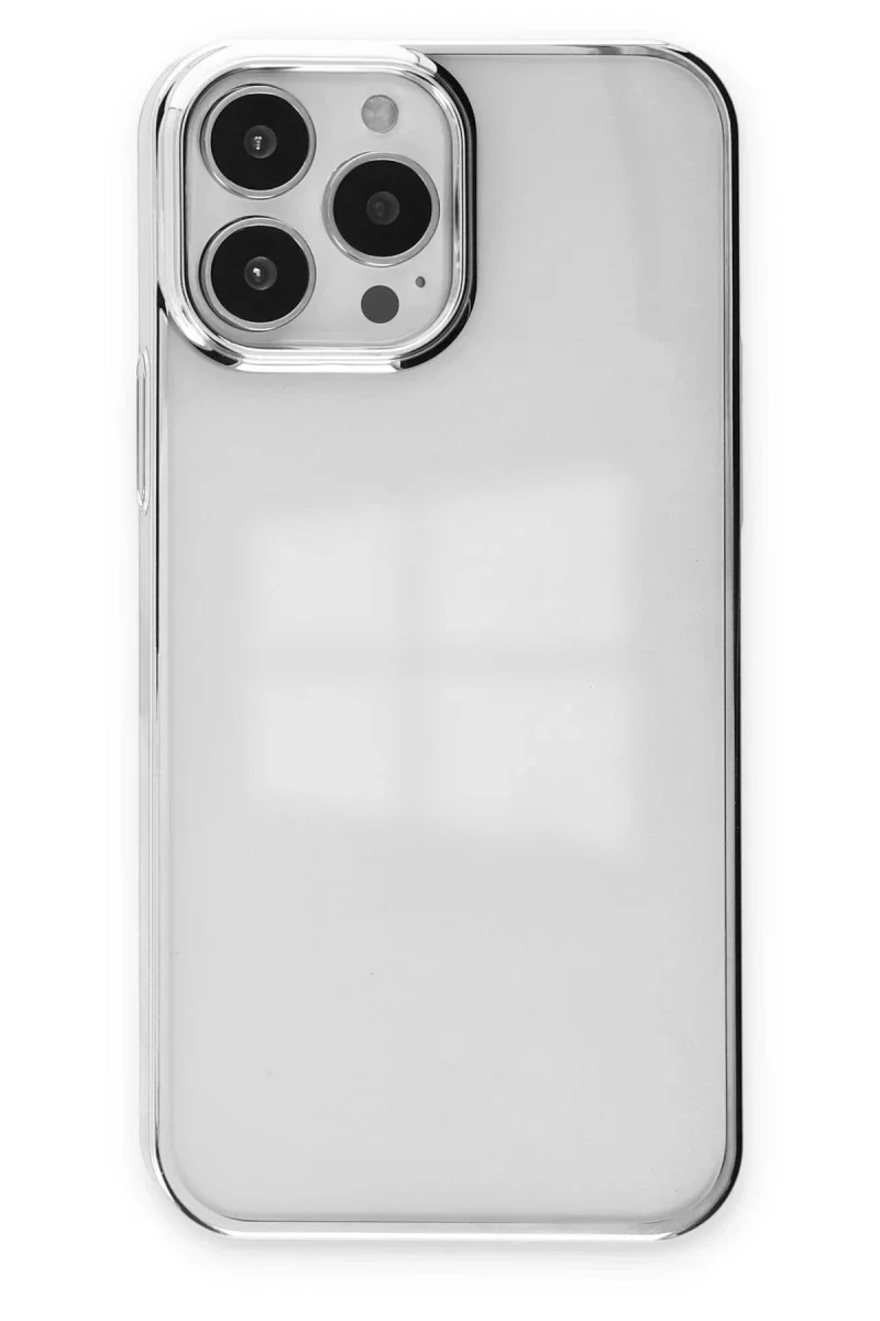 Apple iPhone 14 Pro Max Kılıf Element Silikon - Gümüş
