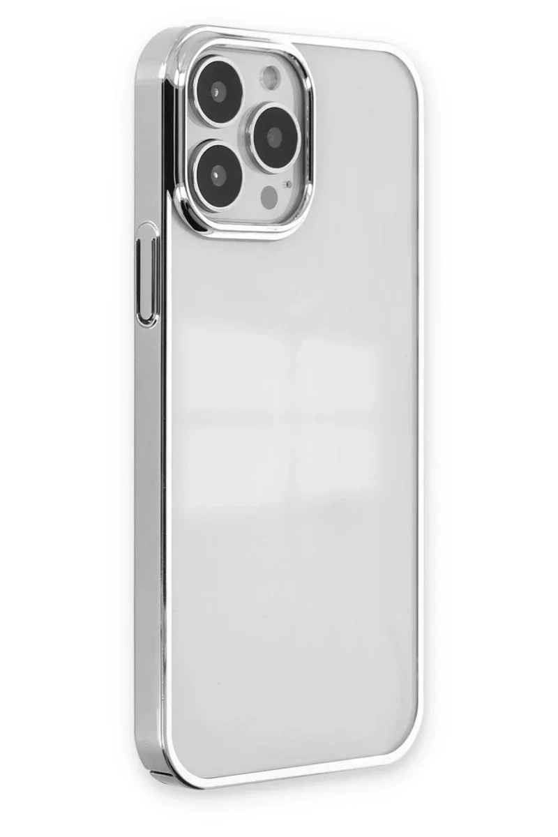 Apple iPhone 14 Pro Kılıf Element Silikon - Gümüş