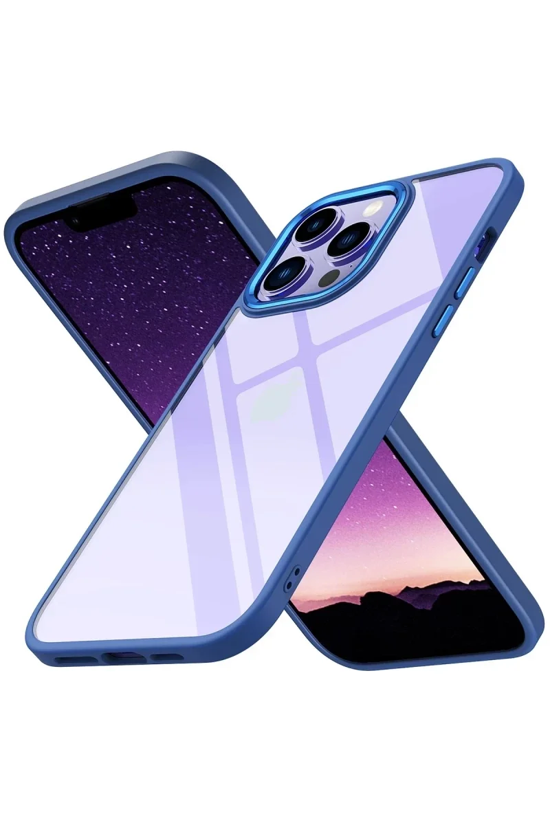 Apple iPhone 14 Pro Max Kılıf Power Silikon - Mavi