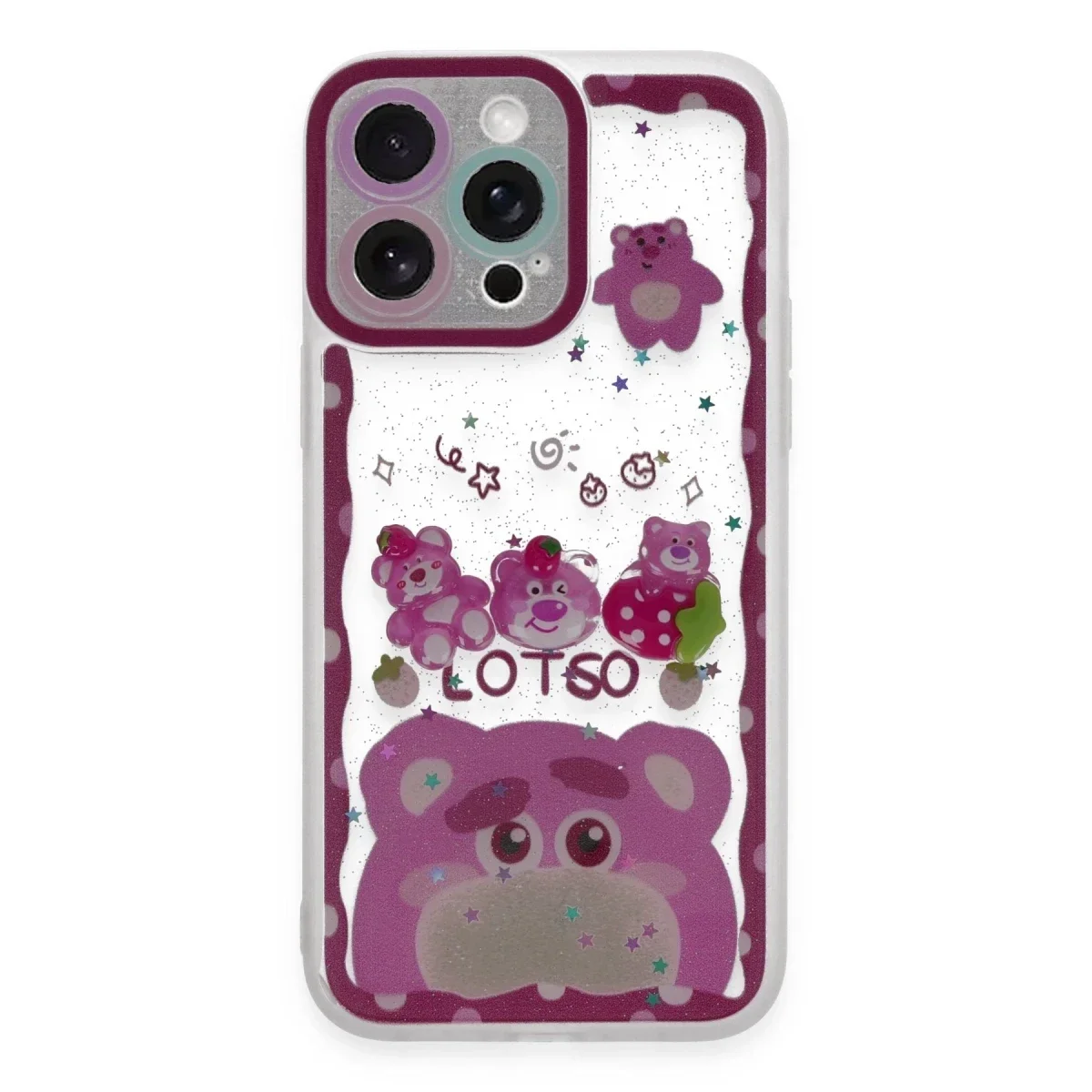 Apple iPhone 14 Pro Max Kılıf Sweet Desenli Silikon Kapak - Pembe Apple iPhone 14 Pro Max Kılıf Sweet Desenli Silikon Kapak - Pembe