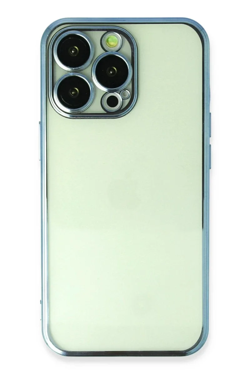 Apple iPhone 14 Pro Kılıf Razer Lensli Silikon - Açık Mavi Apple iPhone 14 Pro Kılıf Razer Lensli Silikon - Açık Mavi